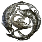 Porch & Den Swordfish Trio Recycled Metal Wall Art (Haiti)