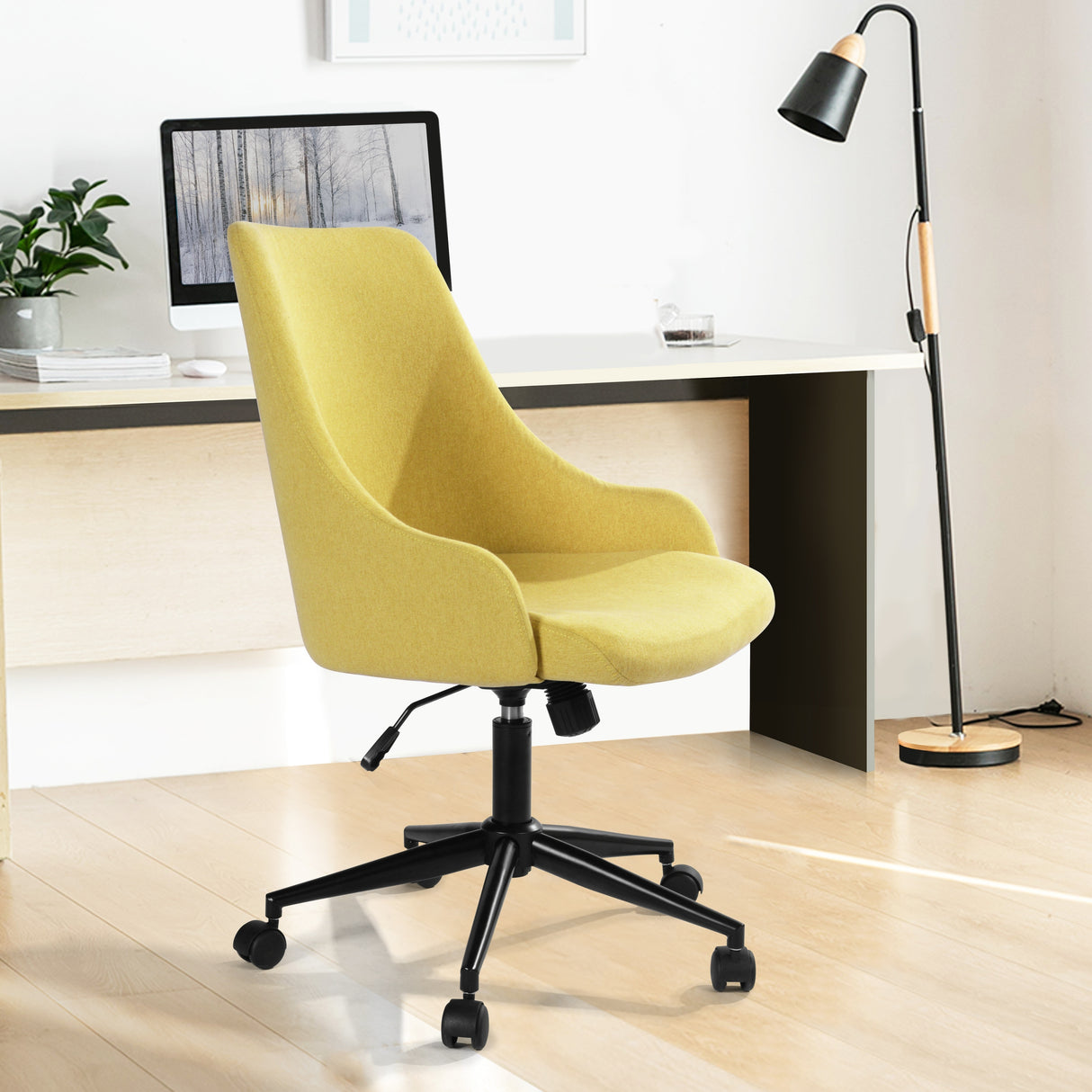 Homy Casa Adjustable Height Swivel Office Chair - N/A