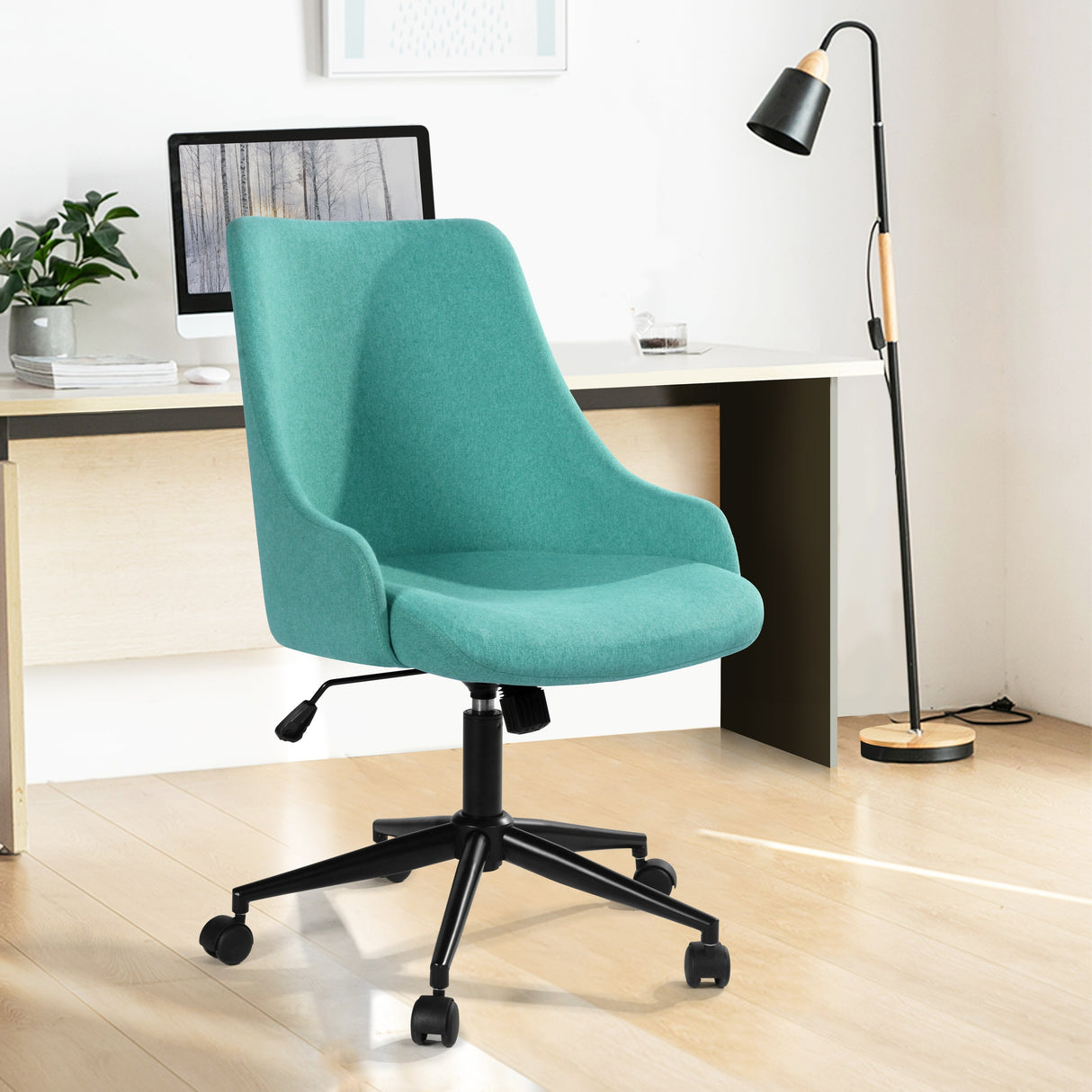 Homy Casa Adjustable Height Swivel Office Chair - N/A