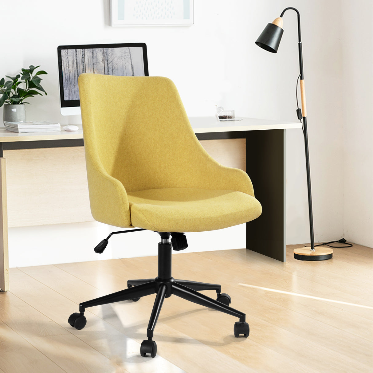Homy Casa Adjustable Height Swivel Office Chair - N/A