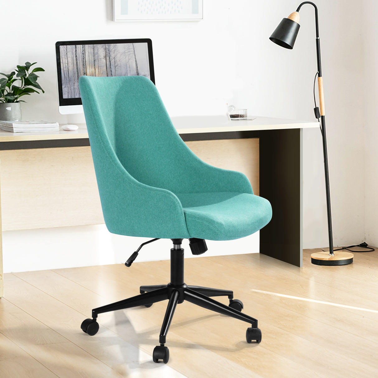 Homy Casa Adjustable Height Swivel Office Chair - N/A