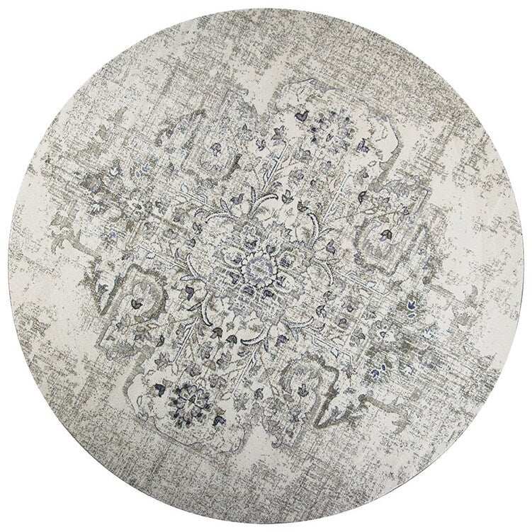 Porch & Den Allison Vintage Grey Medallion Area Rug
