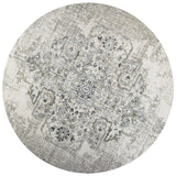 Porch & Den Allison Vintage Grey Medallion Area Rug