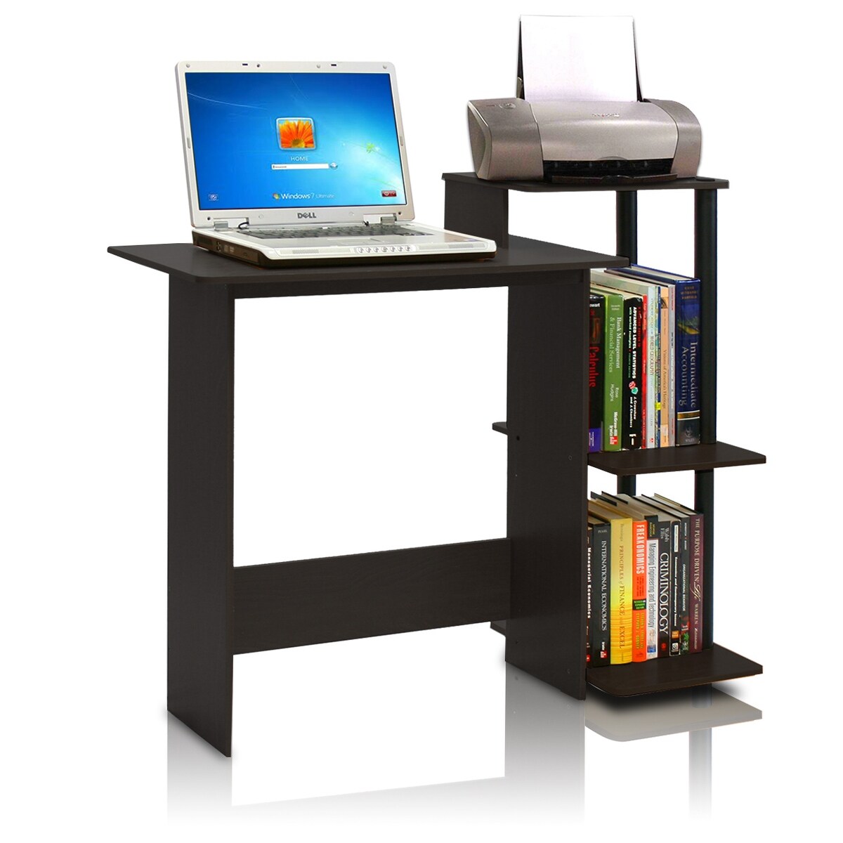 Porch & Den Baruch Efficient 3-shelf Home Laptop Computer Desk