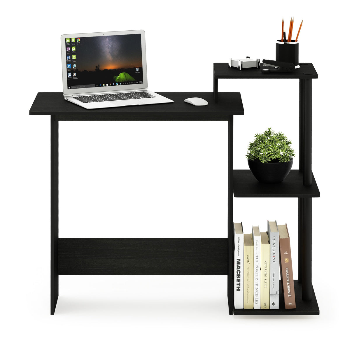 Porch & Den Baruch Efficient 3-shelf Home Laptop Computer Desk