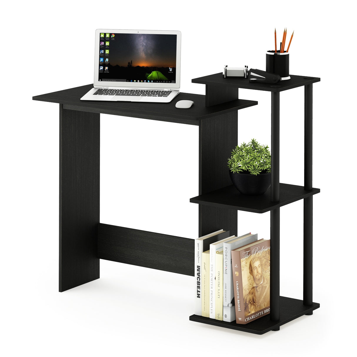 Porch & Den Baruch Efficient 3-shelf Home Laptop Computer Desk