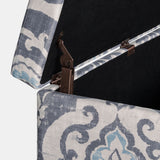 Buhrer Blue Slate Decorative Storage Bench