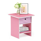 Porch & Den Cooper Square End Table/ Nightstand with Bin Drawer