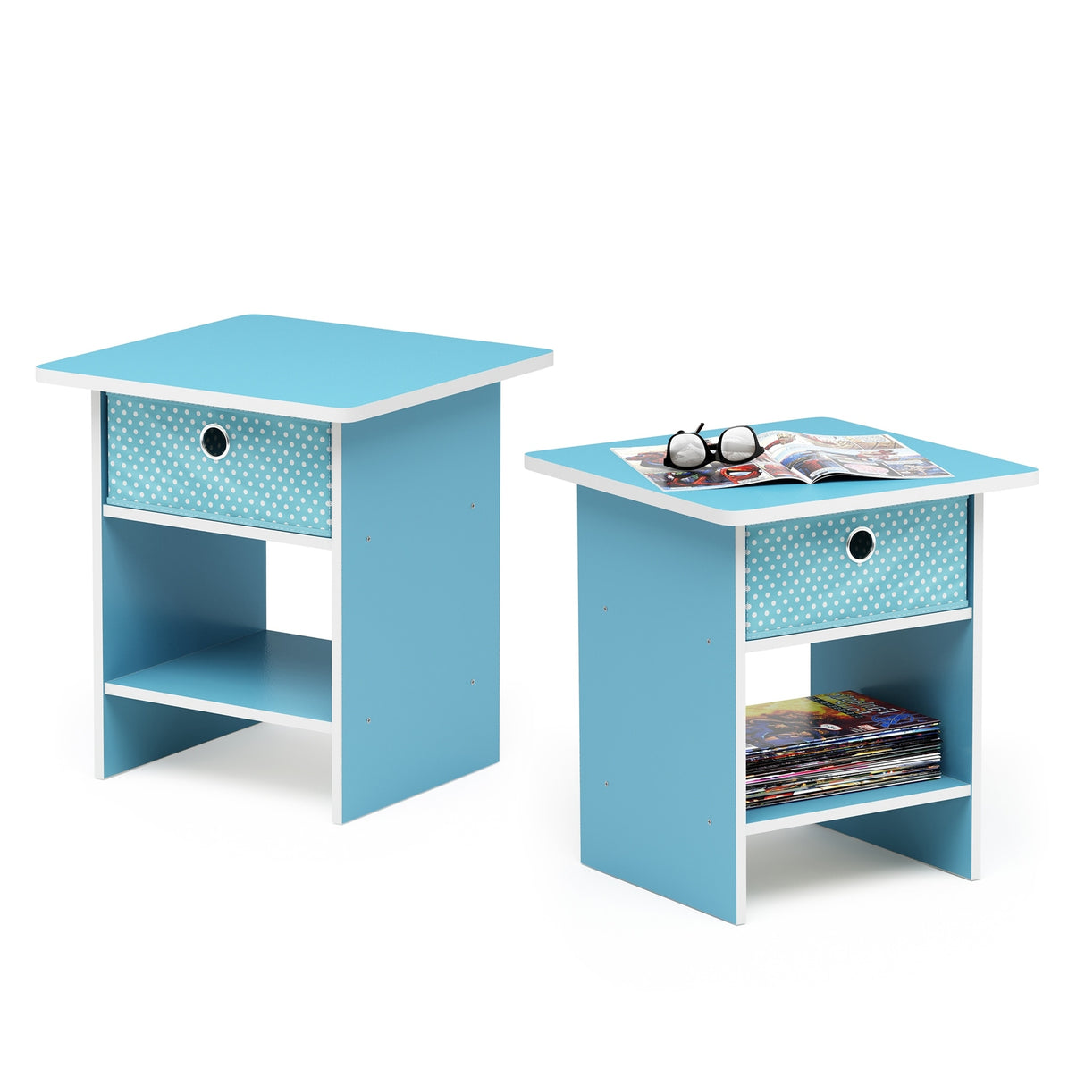 Porch & Den Cooper Square End Table/ Nightstand with Bin Drawer