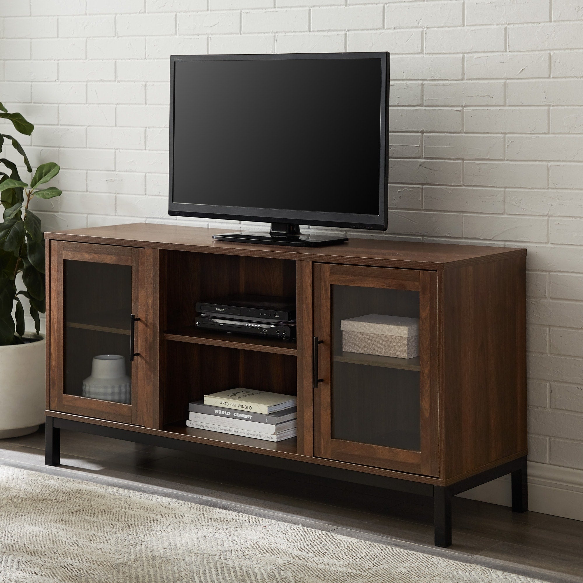 Middlebrook 52 inch TV Stand with Metal Legs
