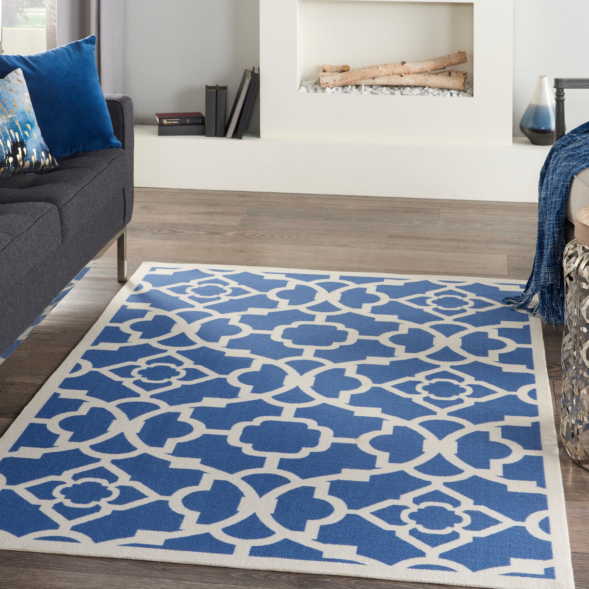 Porch & Den Eckford Modern Moroccan Lattice Indoor Outdoor Area Rug