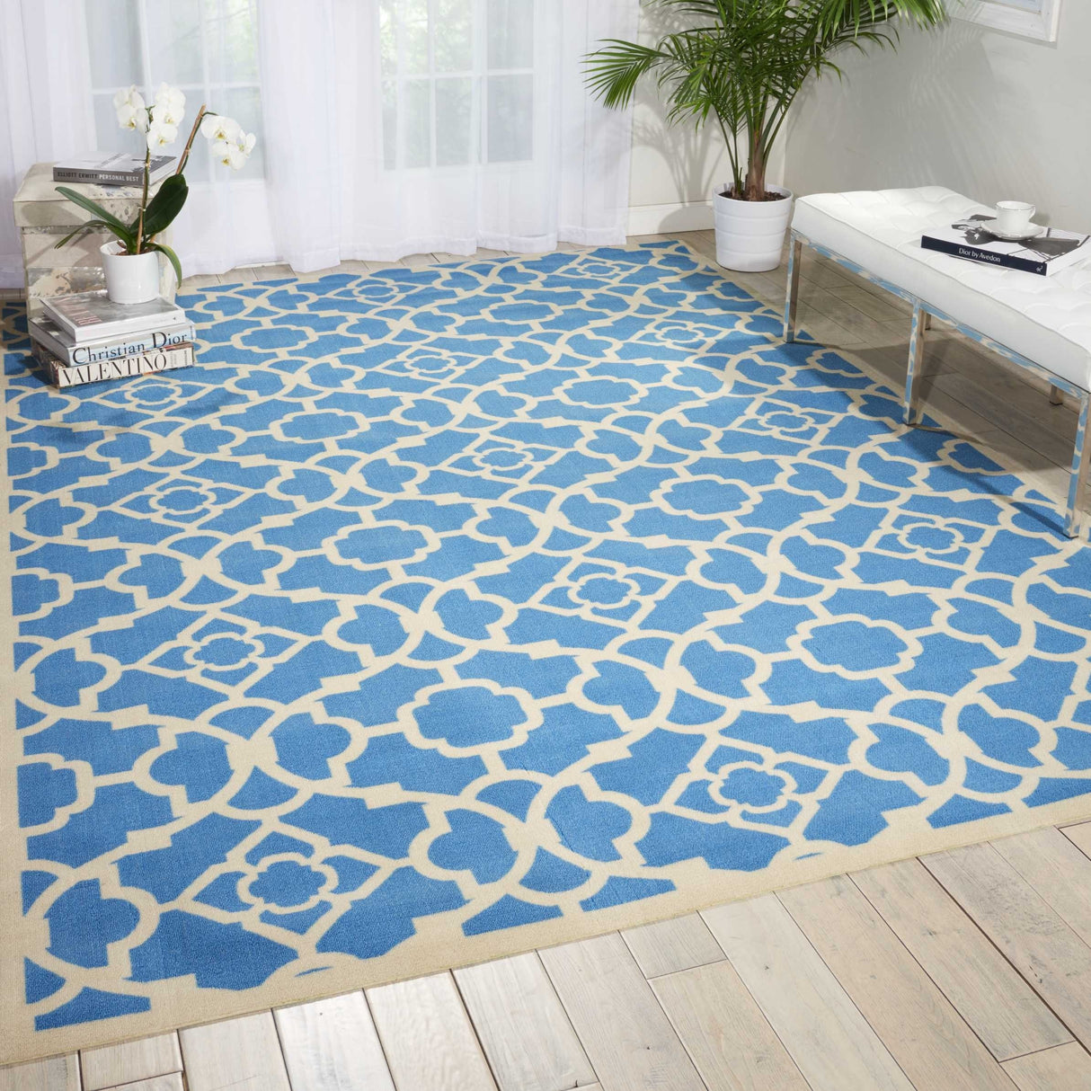 Porch & Den Eckford Modern Moroccan Lattice Indoor Outdoor Area Rug
