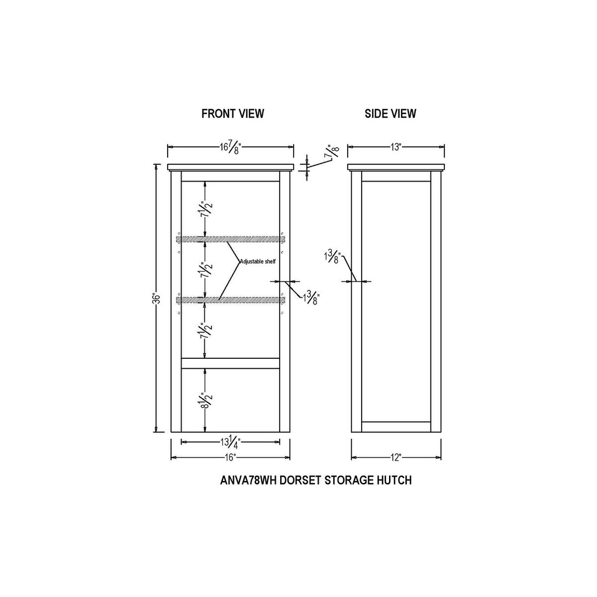 Porch & Den Everest Bathroom Storage Tower with Open Upper Shelves, Lower Cabinet and Drawer