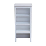 Porch & Den Everest Bathroom Storage Tower with Open Upper Shelves, Lower Cabinet and Drawer
