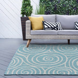 Colonnade Transitional Geometric Indoor/Outdoor Area Rug