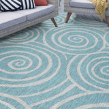 Colonnade Transitional Geometric Indoor/Outdoor Area Rug