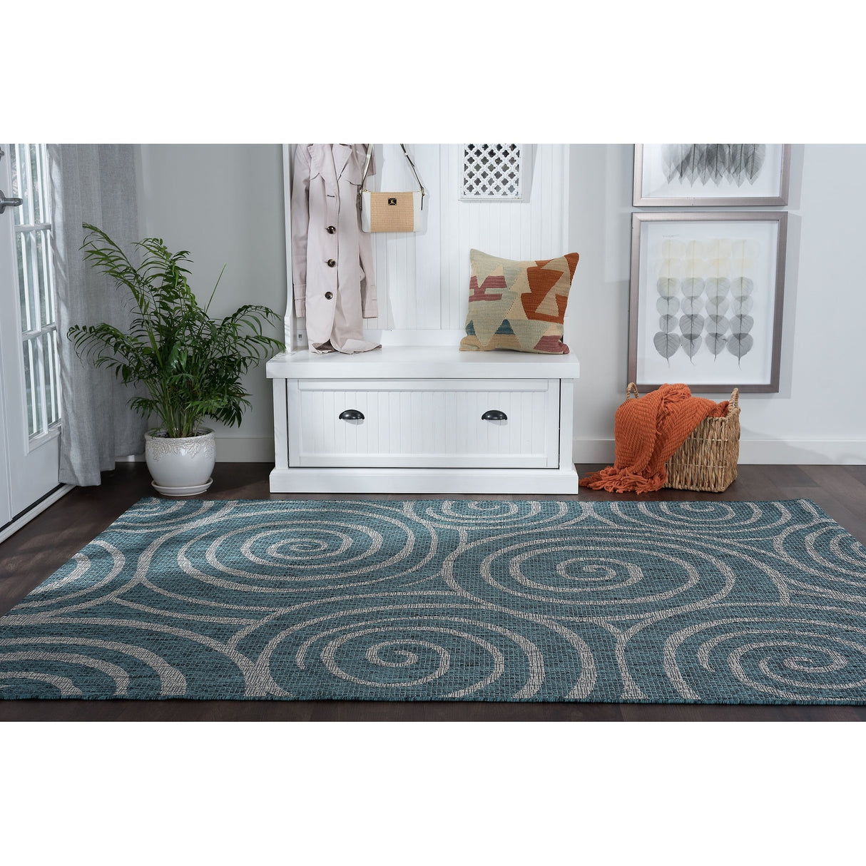 Colonnade Transitional Geometric Indoor/Outdoor Area Rug