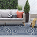 Colonnade Transitional Geometric Indoor/Outdoor Area Rug
