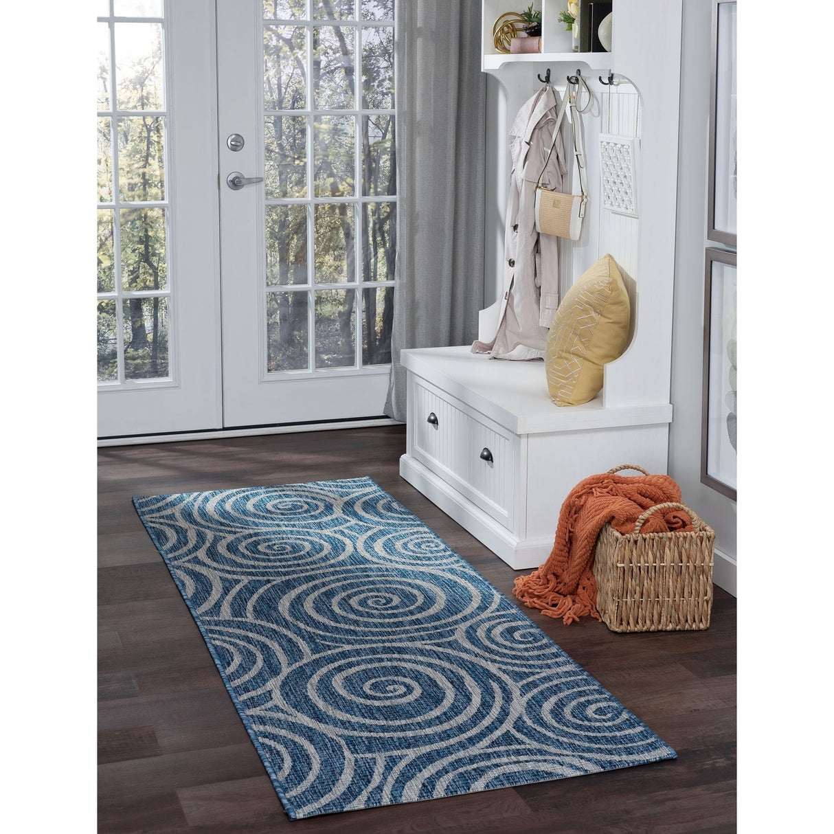 Colonnade Transitional Geometric Indoor/Outdoor Area Rug