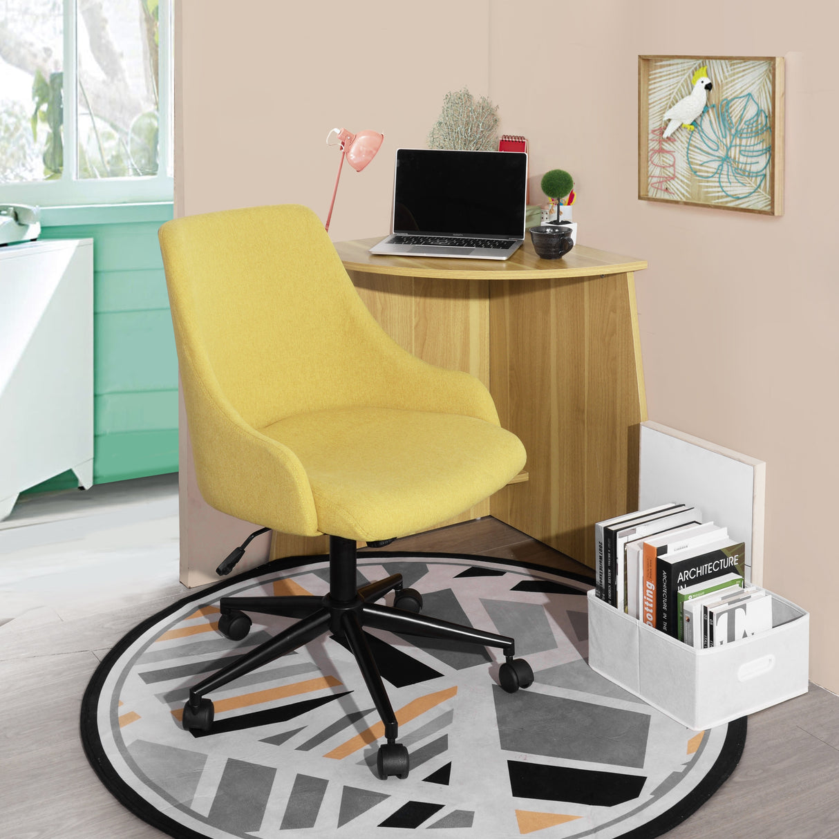 Homy Casa Adjustable Height Swivel Office Chair - N/A
