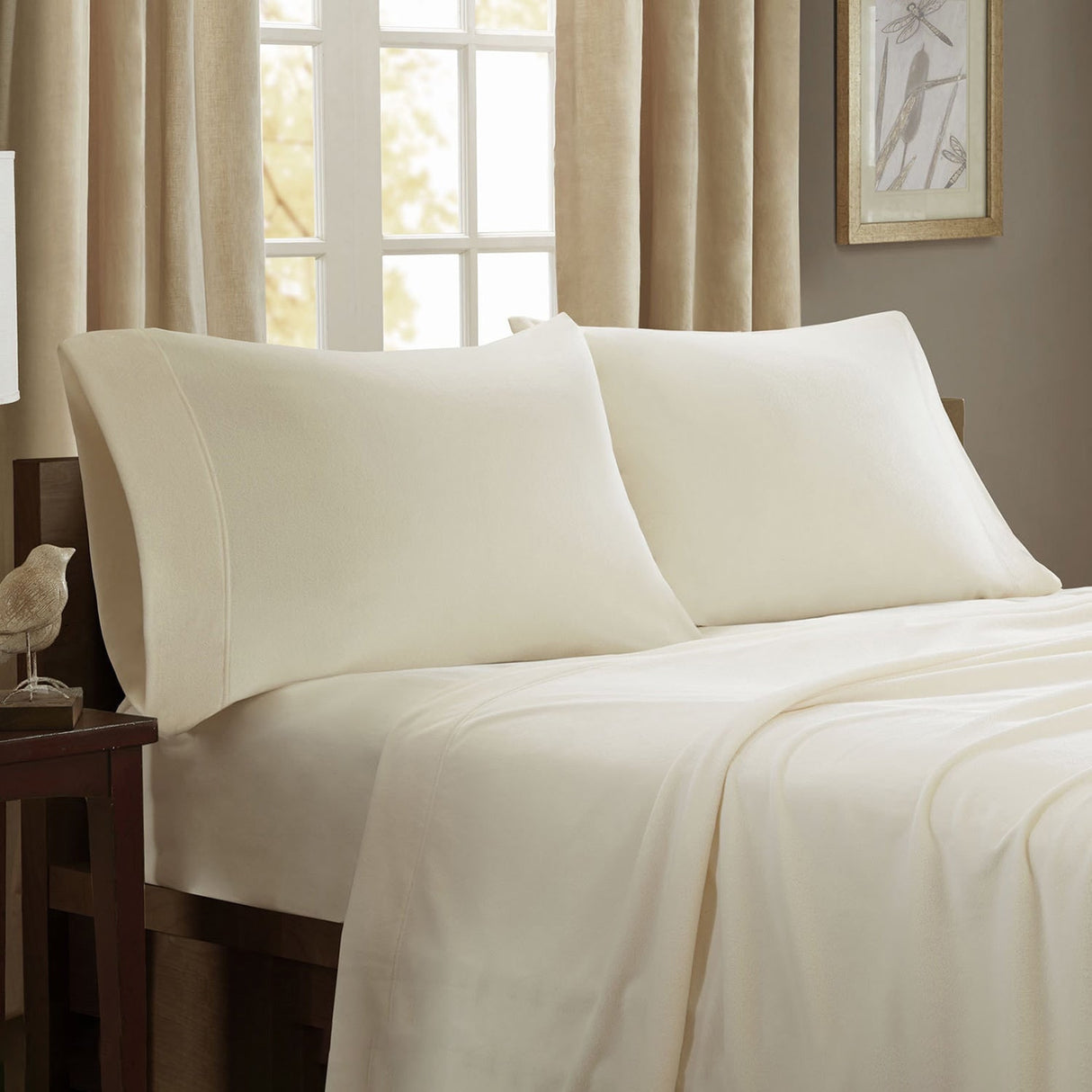 Porch & Den Herron Stain Resistant Fleece Bed Sheet Set