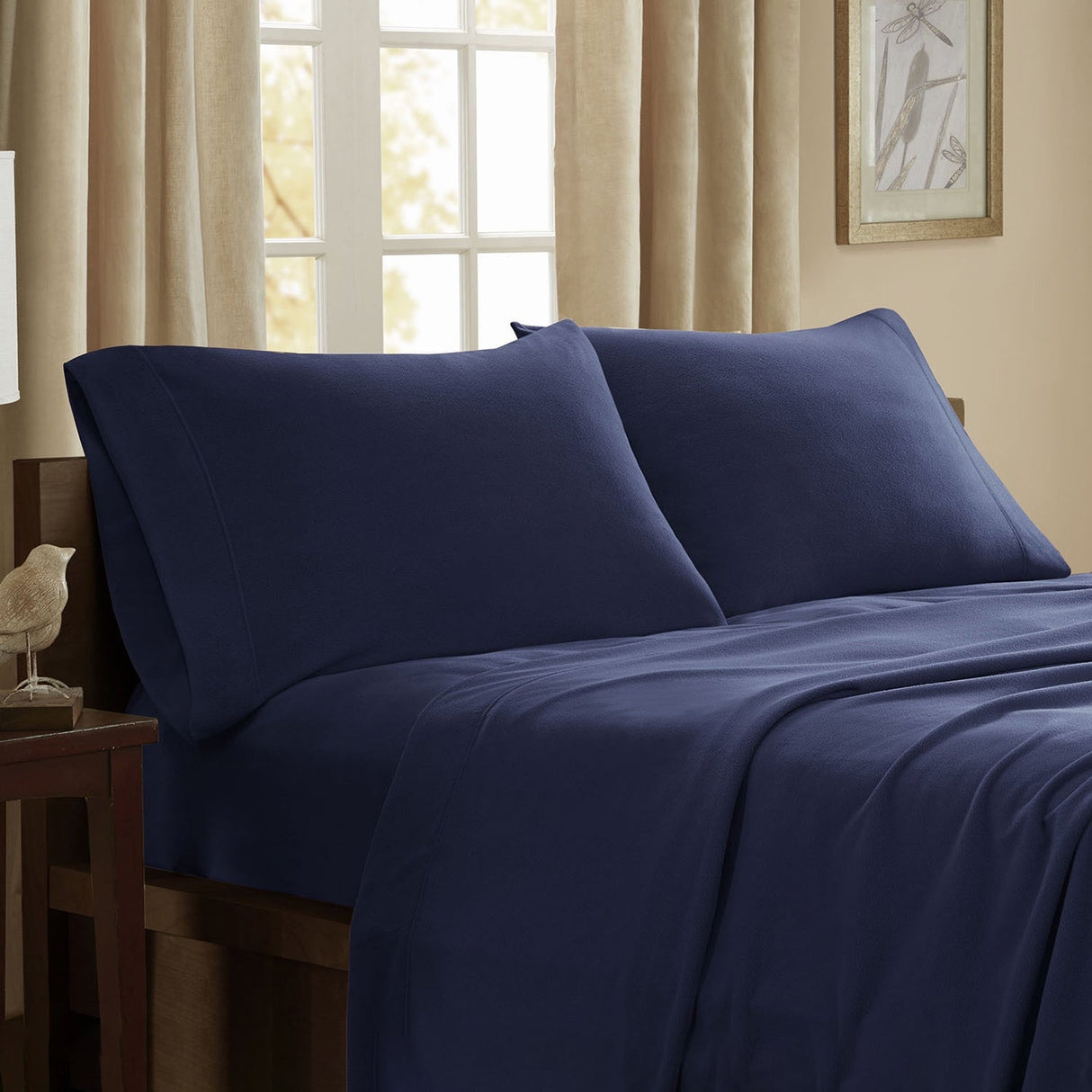 Porch & Den Herron Stain Resistant Fleece Bed Sheet Set