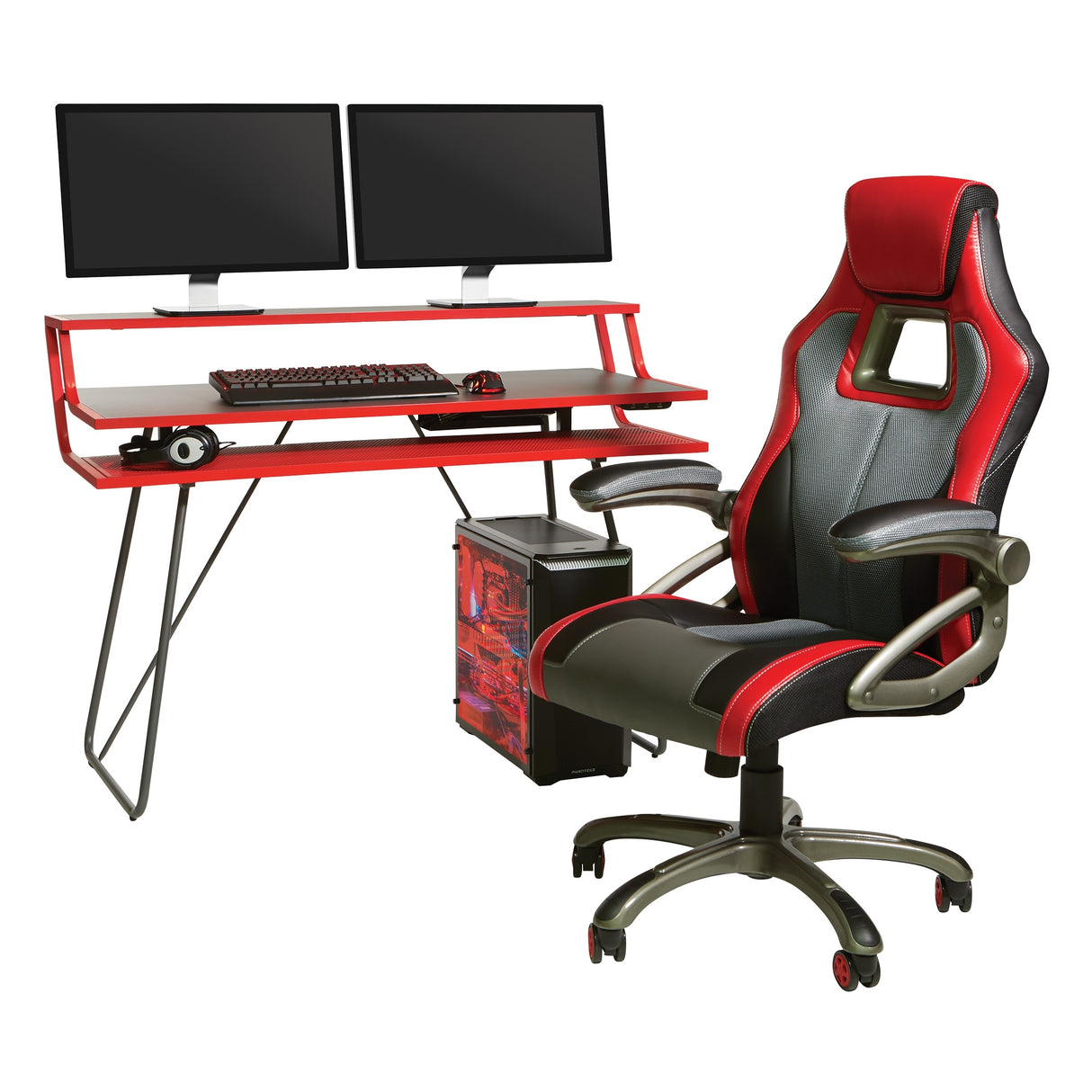 Porch & Den Higby Leveled Gaming Desk