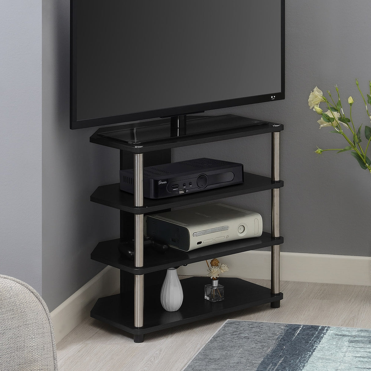 Convenience Concepts Designs2Go Corner TV Stand for TVs up to 29 Inches