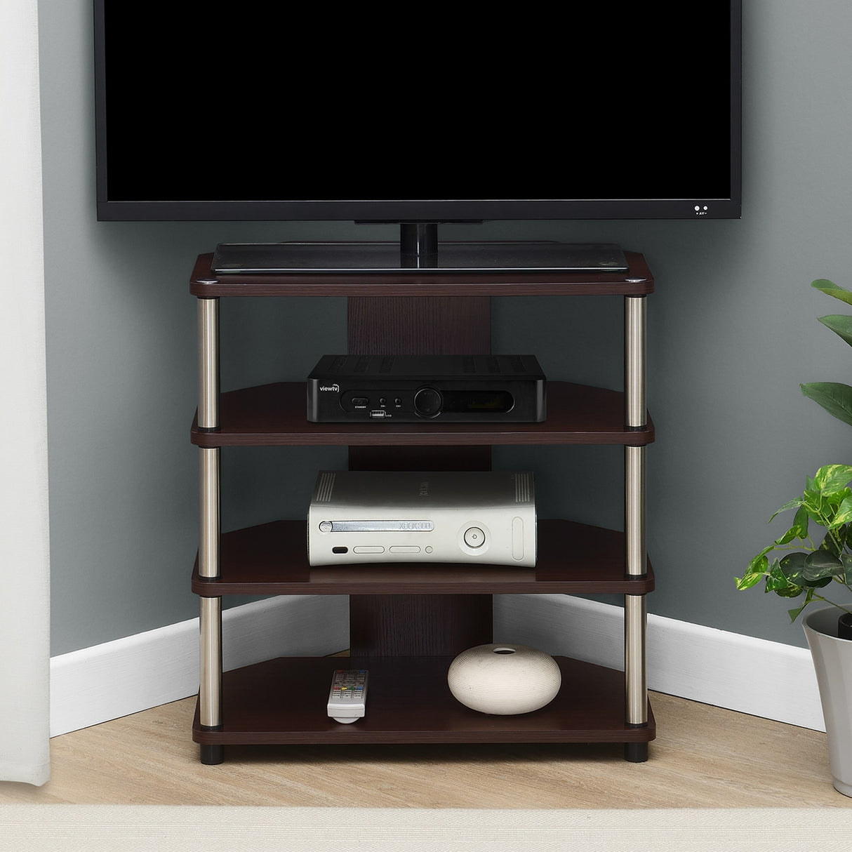 Convenience Concepts Designs2Go Corner TV Stand for TVs up to 29 Inches