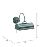 Porch & Den Joshua 1-light Chrome Swing Arm Pin-up Plug-in Wall Lamp
