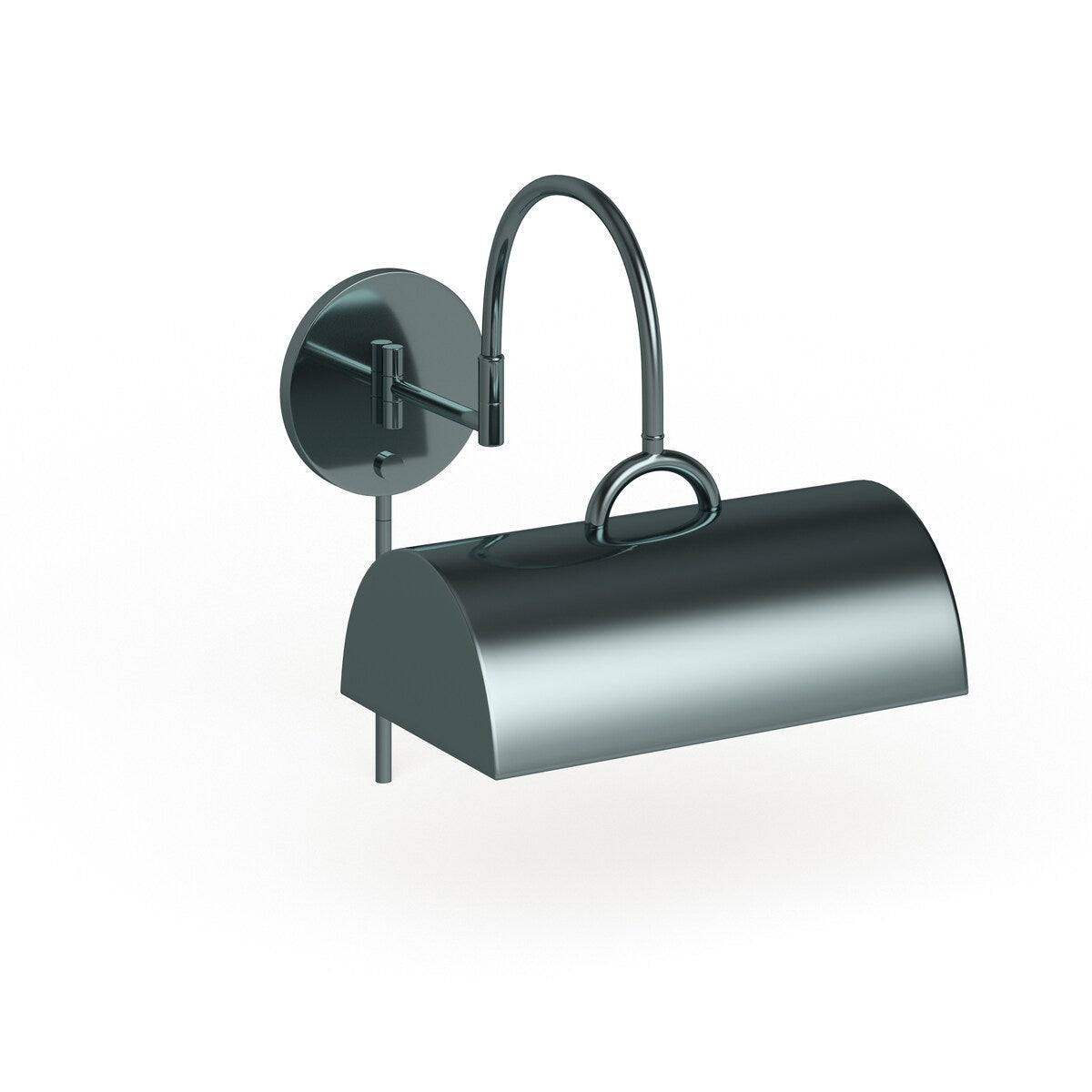 Porch & Den Joshua 1-light Chrome Swing Arm Pin-up Plug-in Wall Lamp