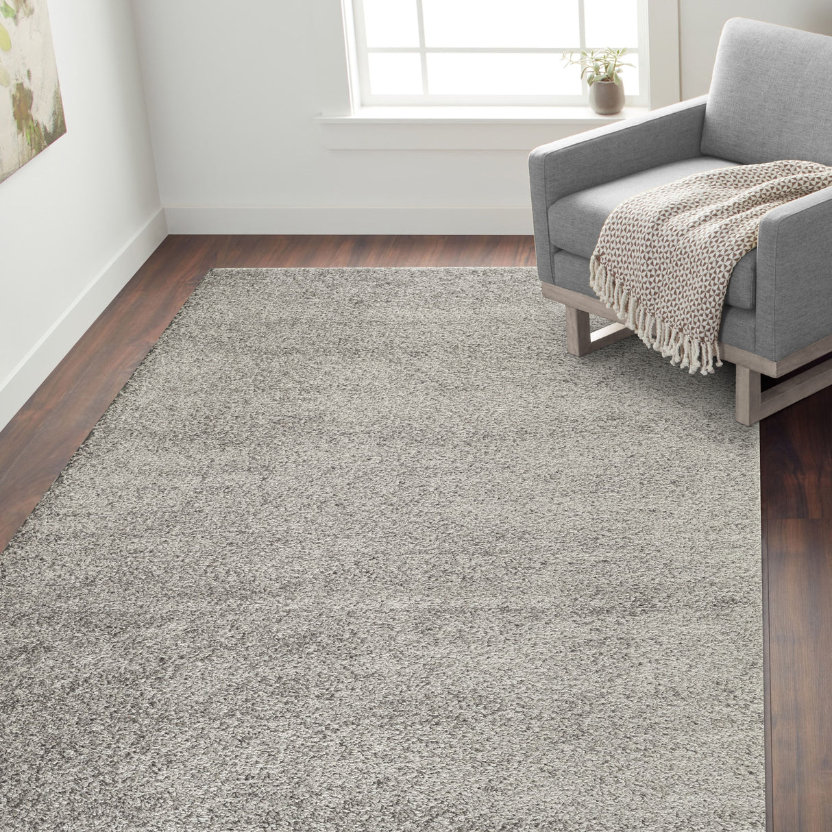 Porch & Den Kerlerec Solid Indoor Shag Area Rug