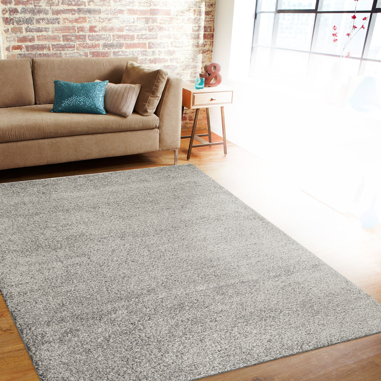 Porch & Den Kerlerec Solid Indoor Shag Area Rug