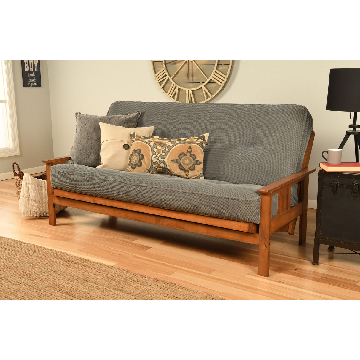 Porch & Den Kern Full-size Futon Frame and Mattress Set