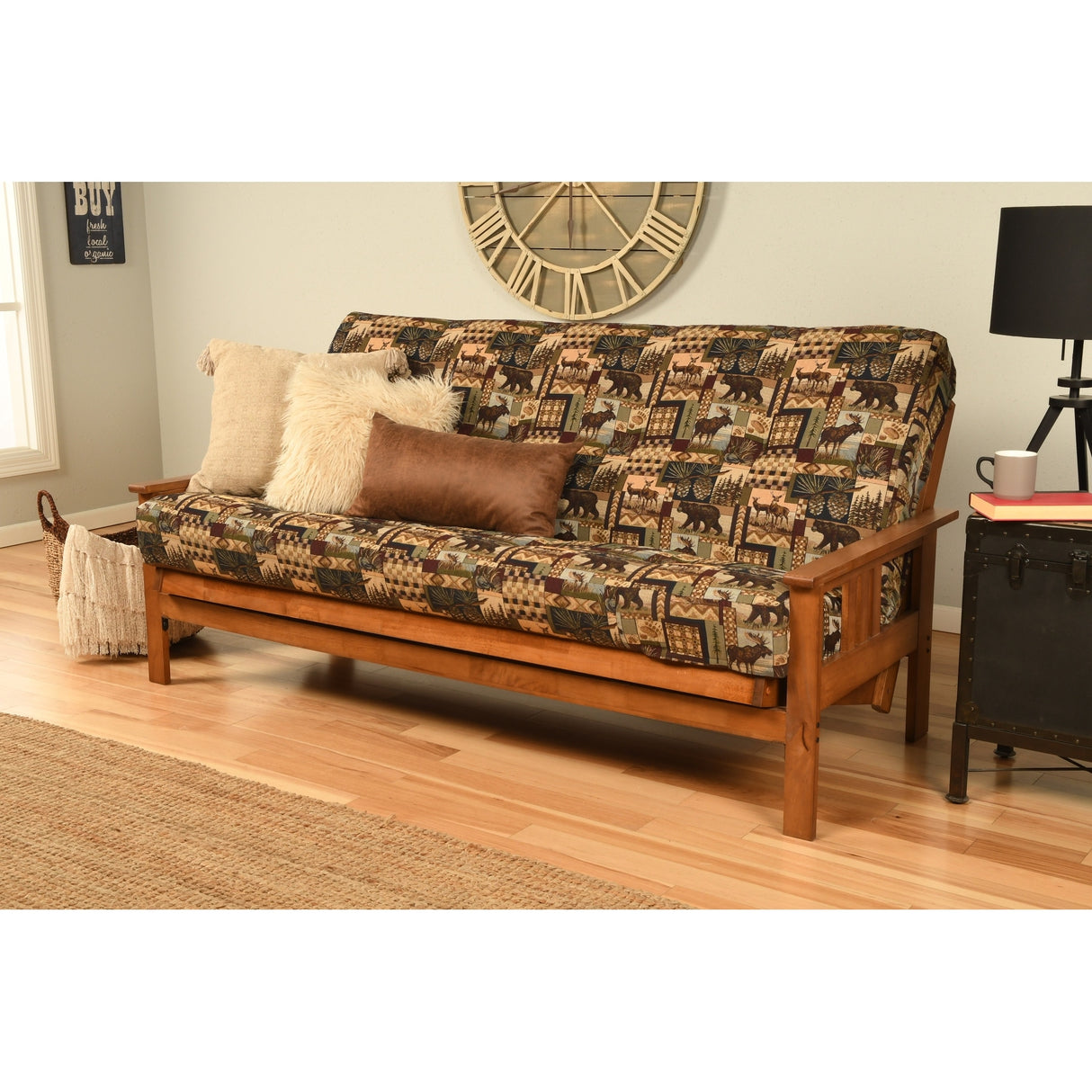 Porch & Den Kern Full-size Futon Frame and Mattress Set