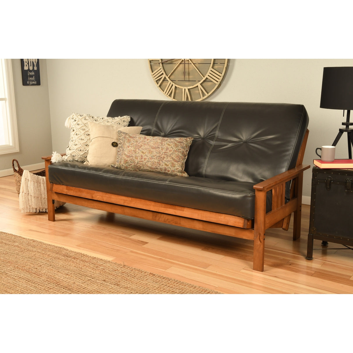 Porch & Den Kern Full-size Futon Frame and Mattress Set