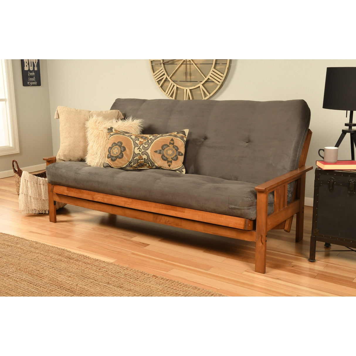 Porch & Den Kern Full-size Futon Frame and Mattress Set