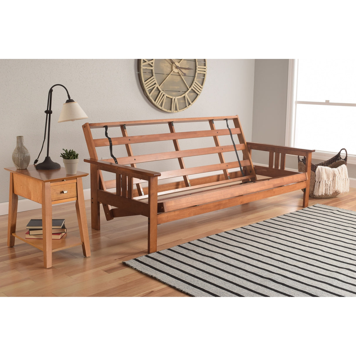 Porch & Den Kern Full-size Futon Frame and Mattress Set
