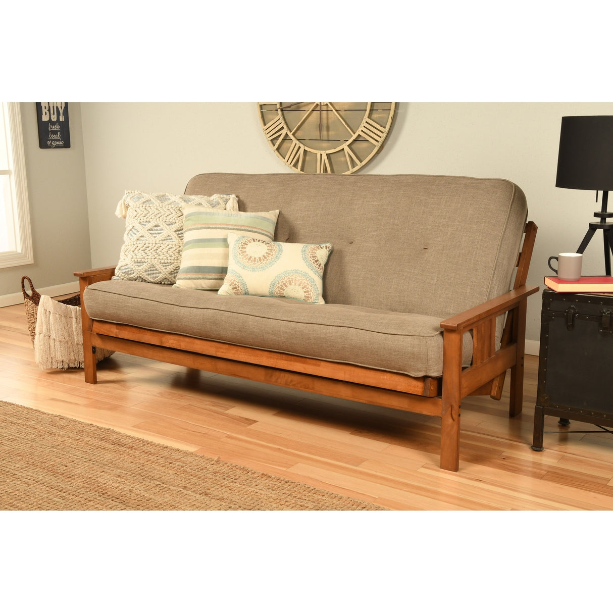 Porch & Den Kern Full-size Futon Frame and Mattress Set