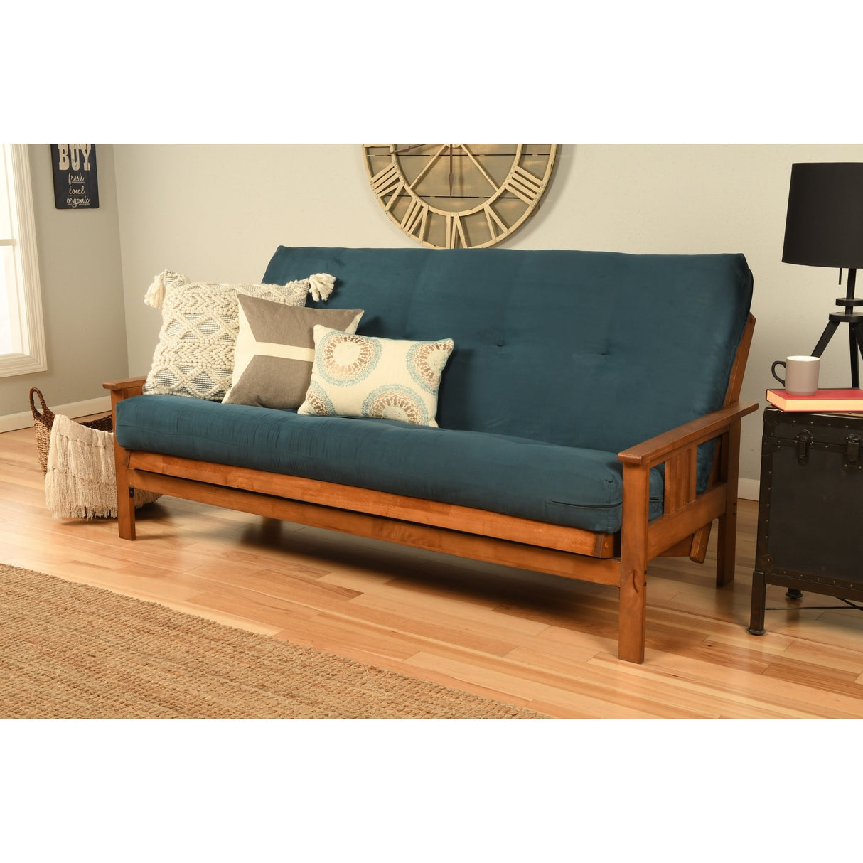 Porch & Den Kern Full-size Futon Frame and Mattress Set