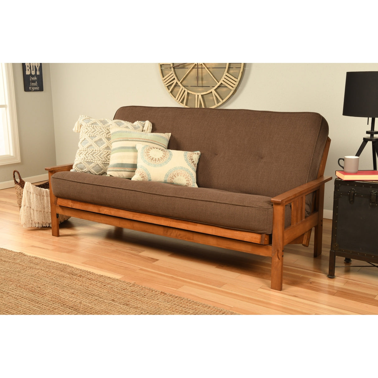 Porch & Den Kern Full-size Futon Frame and Mattress Set