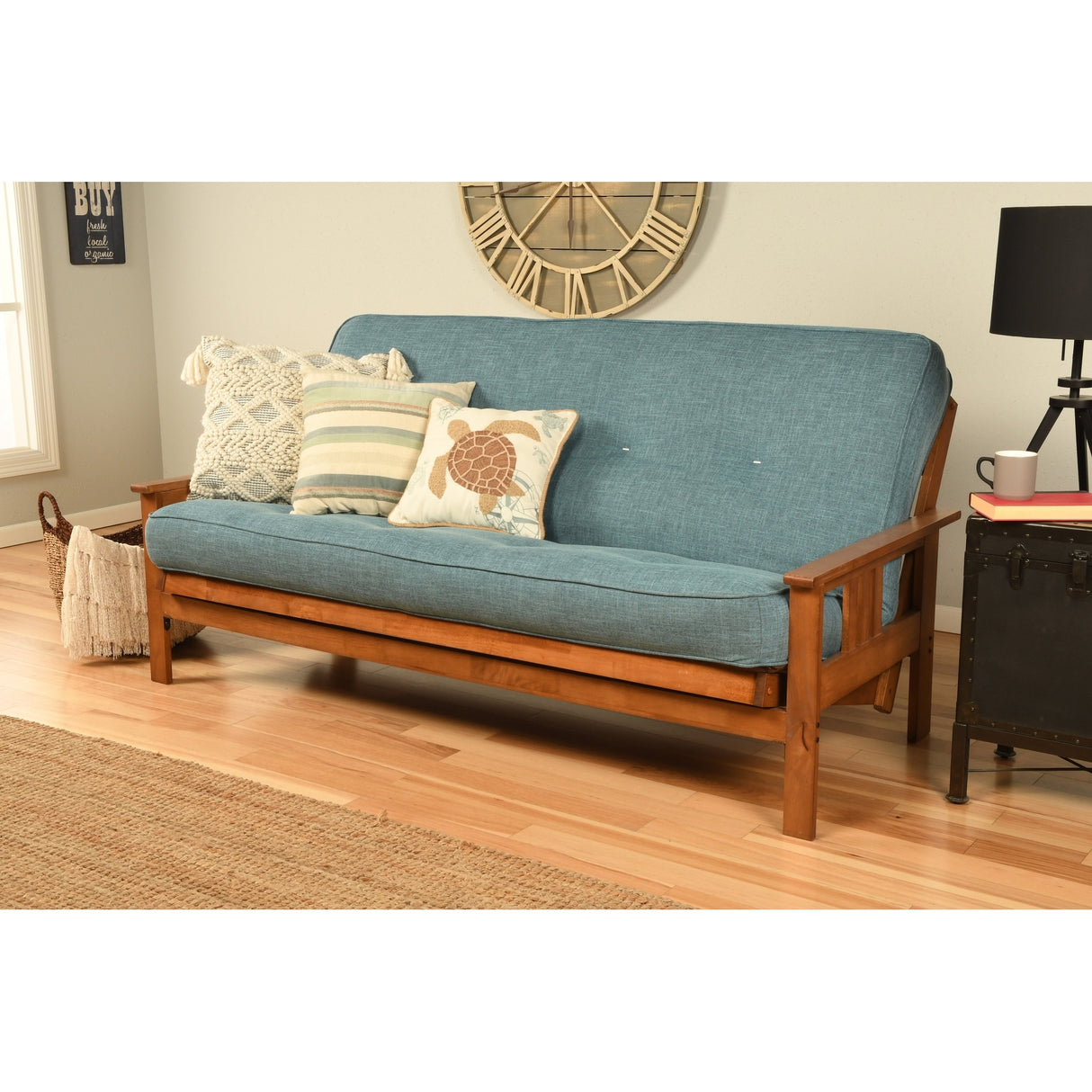 Porch & Den Kern Full-size Futon Frame and Mattress Set