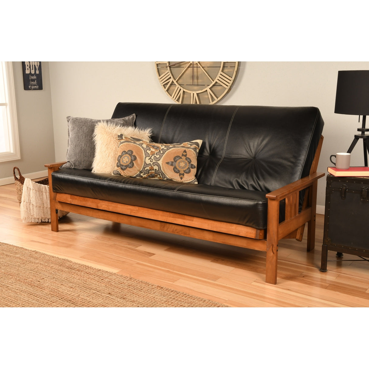 Porch & Den Kern Full-size Futon Frame and Mattress Set