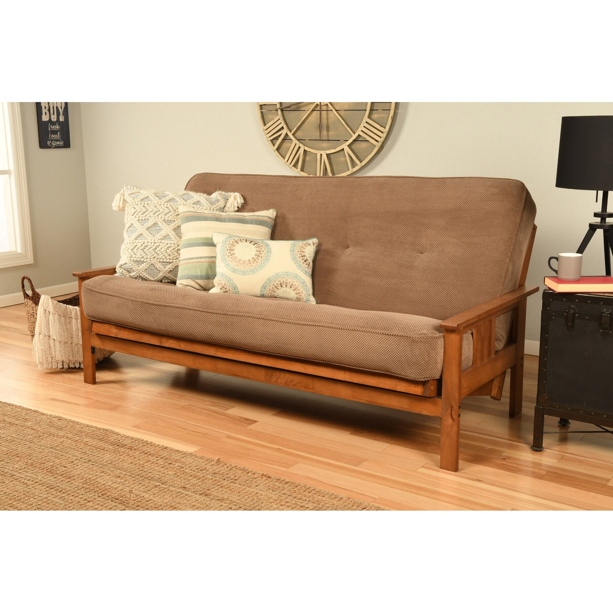Porch & Den Kern Full-size Futon Frame and Mattress Set