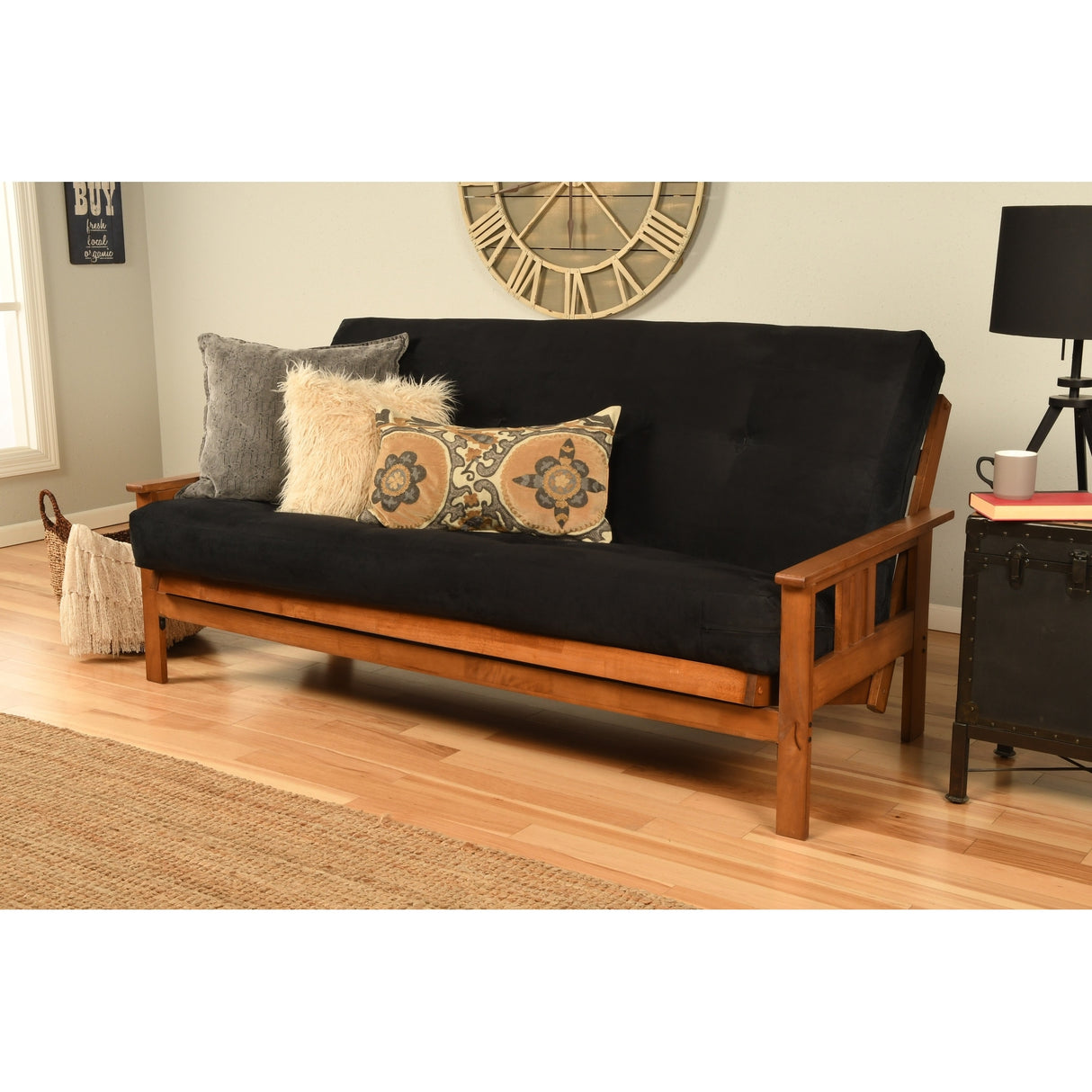 Porch & Den Kern Full-size Futon Frame and Mattress Set