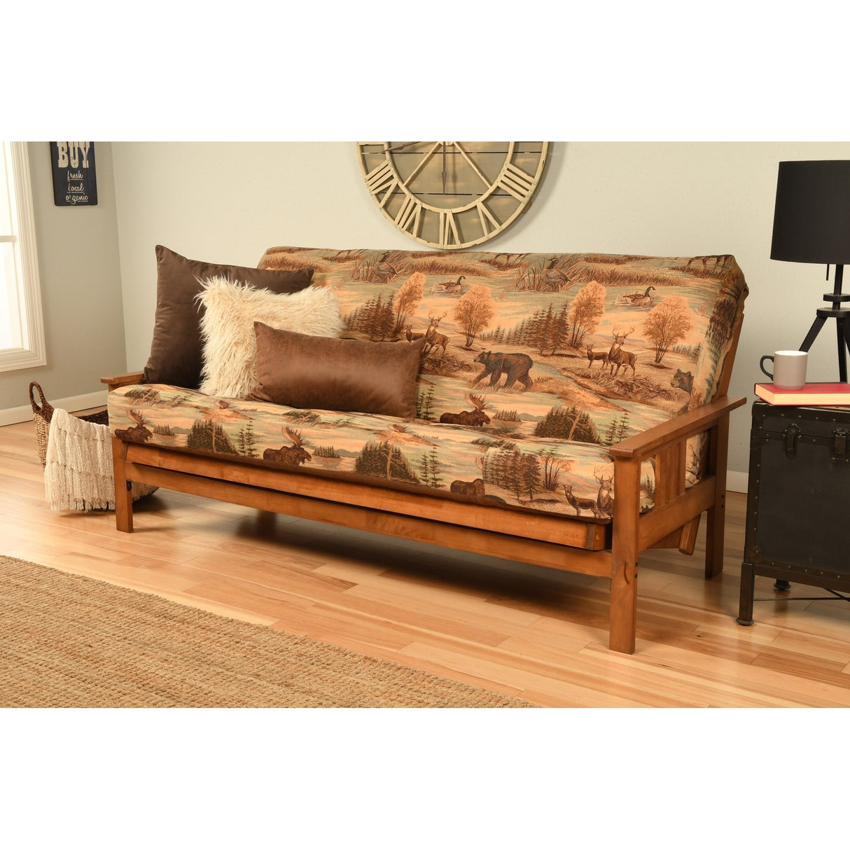Porch & Den Kern Full-size Futon Frame and Mattress Set