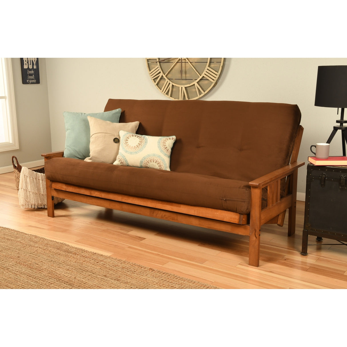 Porch & Den Kern Full-size Futon Frame and Mattress Set