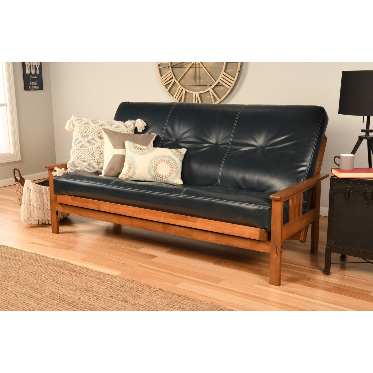 Porch & Den Kern Full-size Futon Frame and Mattress Set
