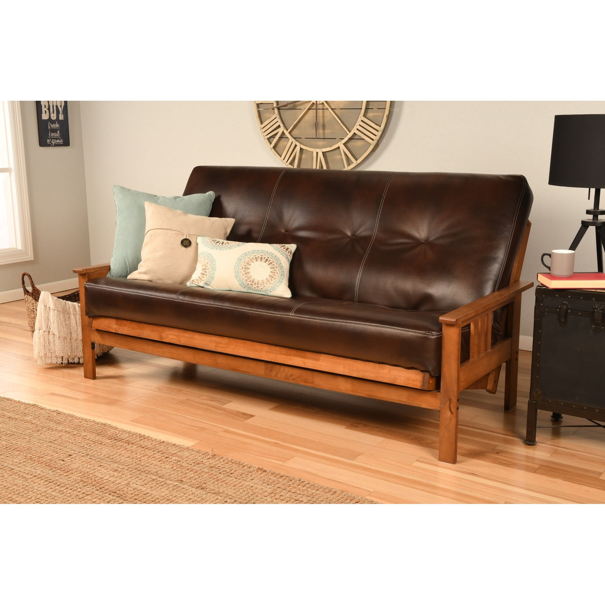 Porch & Den Kern Full-size Futon Frame and Mattress Set