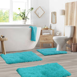 Porch & Den Lorena Shaggy/ Non-slip Rubber Backed Bath Rug Set
